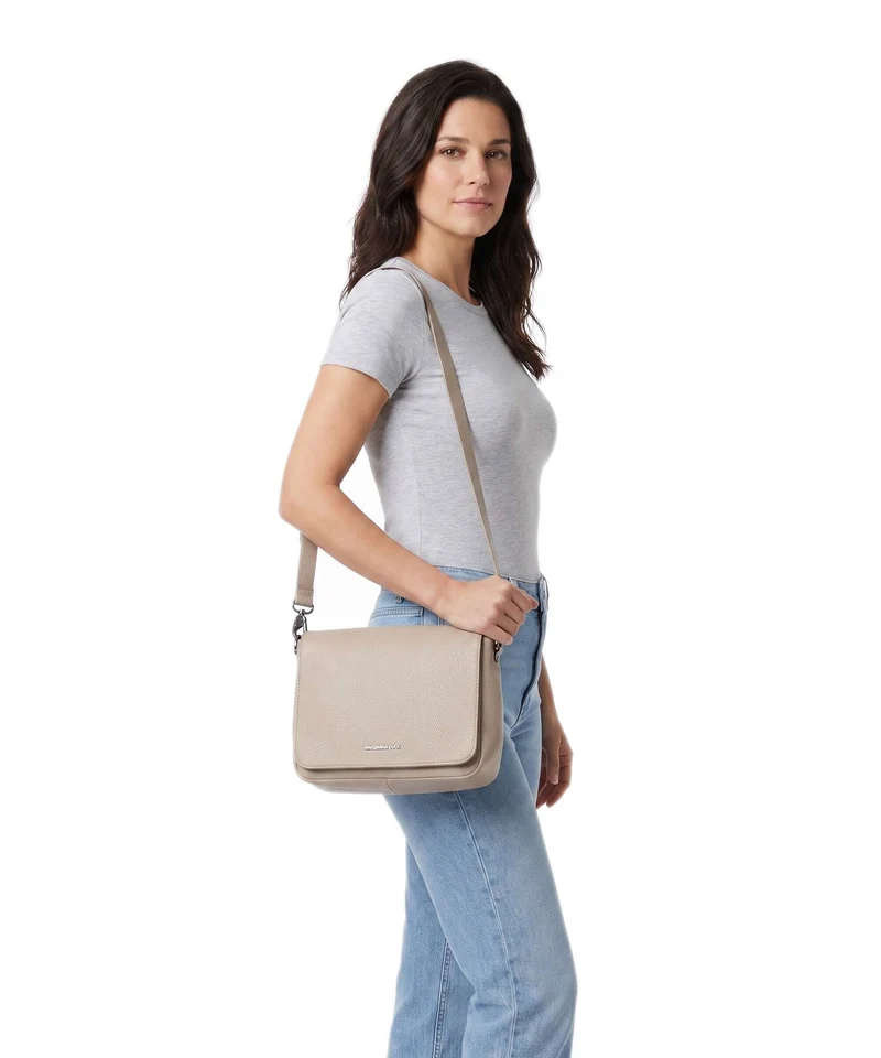 Mandarina Duck Mellow Leather Schultertasche warm taupe