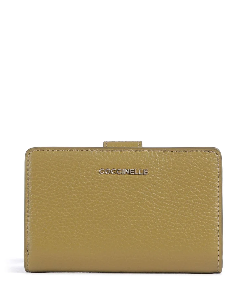 Coccinelle Metallic Soft Geldbörse seagrass