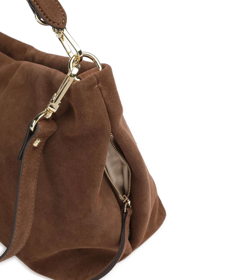 Abro Suede Ebony Beuteltasche wood