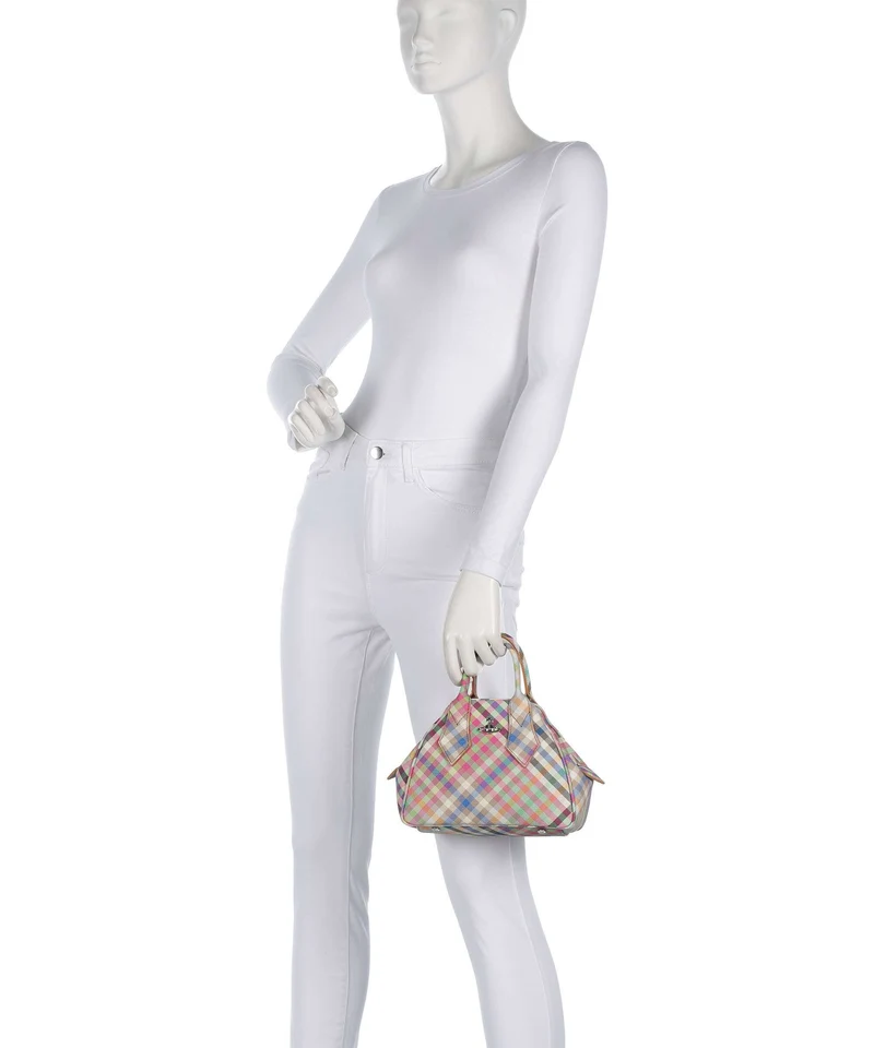 Vivienne Westwood Yasmine Buccia D'Arancia Small Handtasche heather plaid