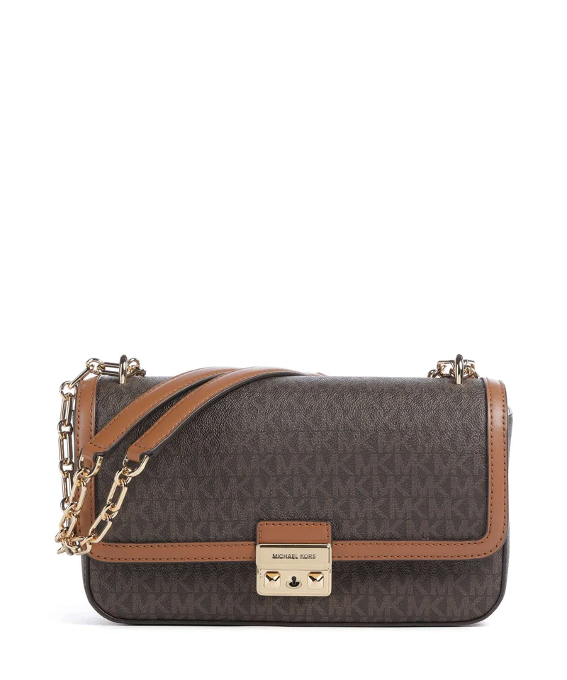 Michael Kors Tribeca Large Schultertasche brown/acorn