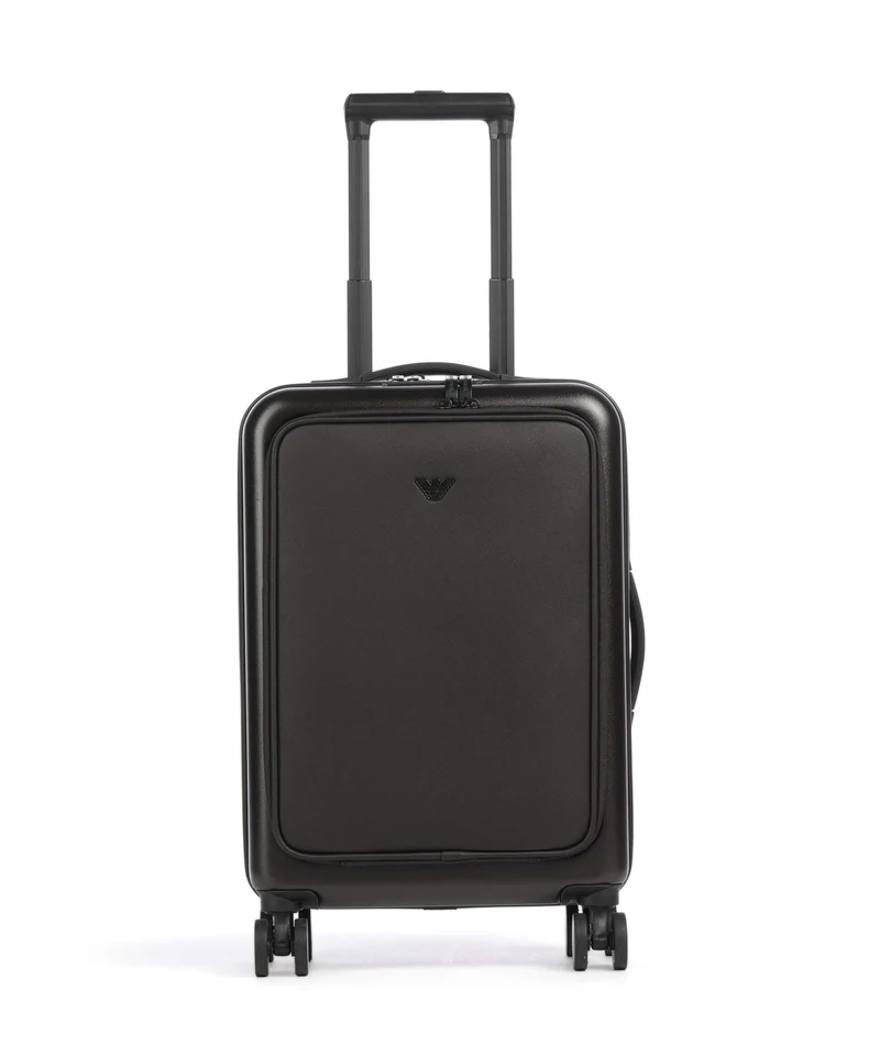 Emporio Armani Business Regenerated 4-Rollen Trolley ebony
