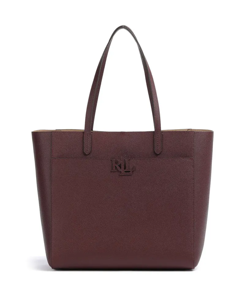 Lauren Ralph Lauren Cameryn Large Shopper dark garnet