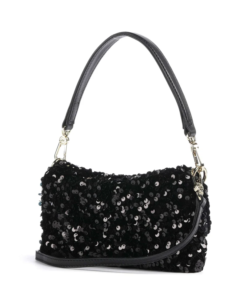 Abro Sequins Temi Schultertasche black/gold