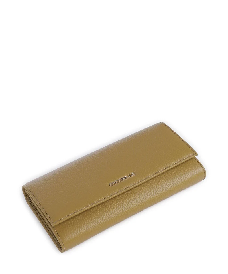 Coccinelle Metallic Soft Geldbörse seagrass