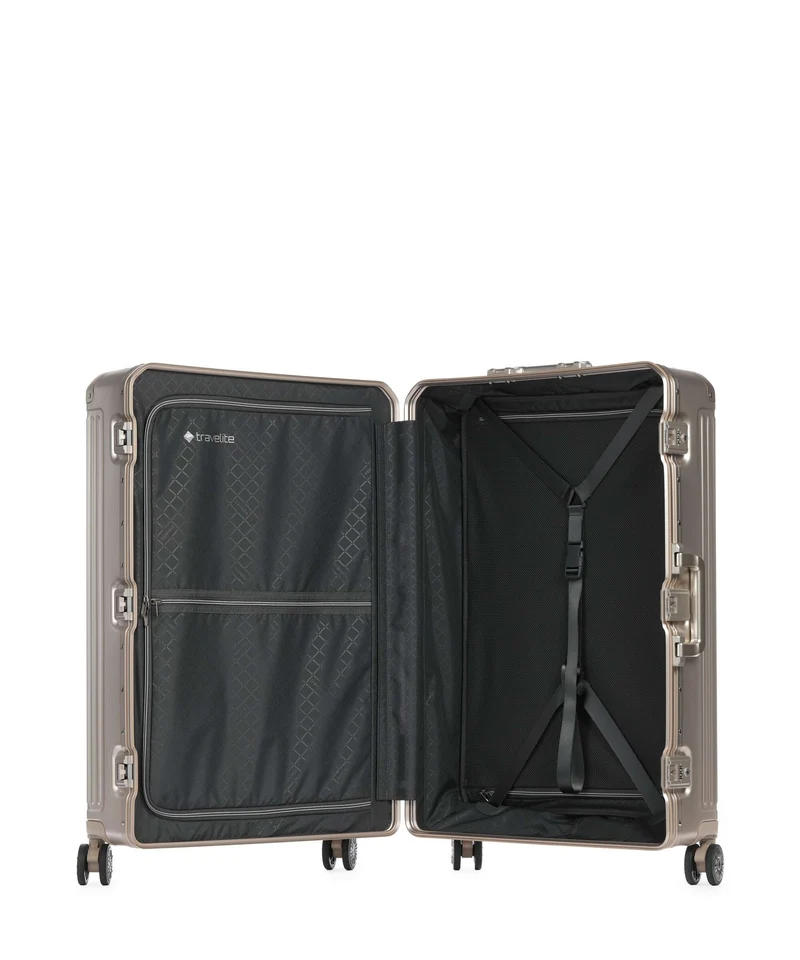 Travelite Next 2.0 4-Rollen Trolley champagne
