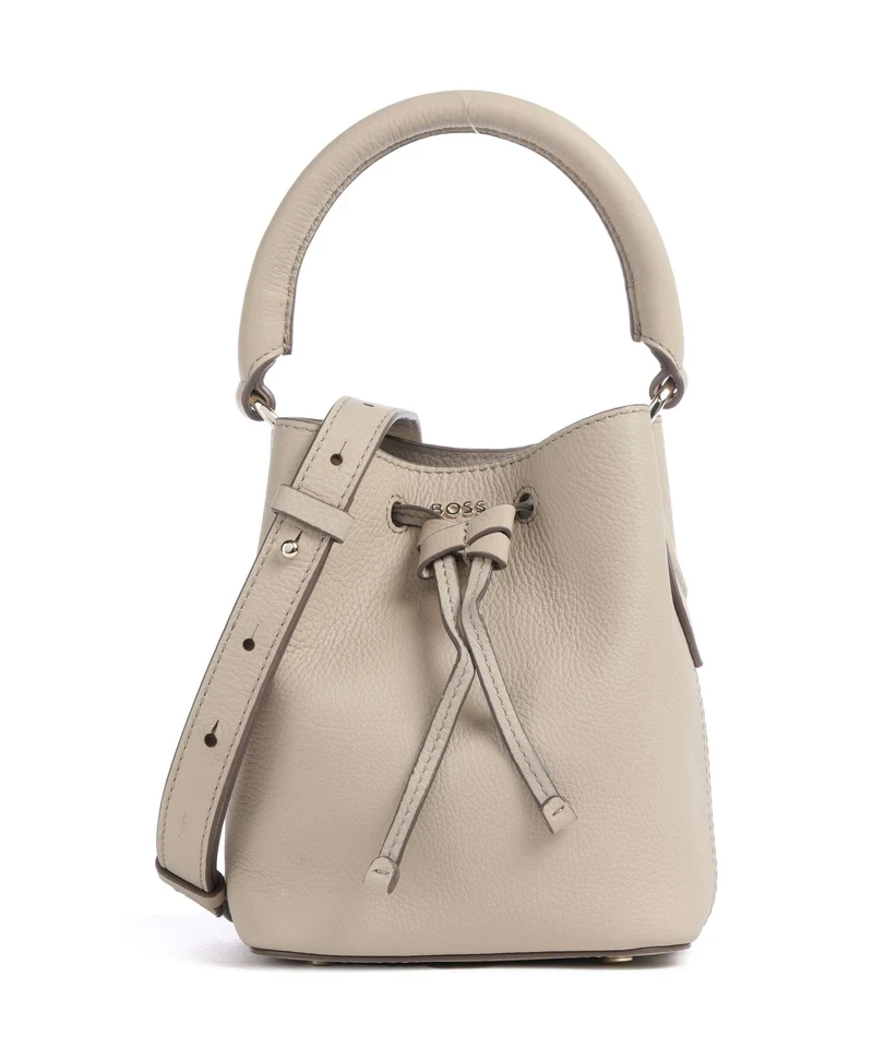 BOSS Lenah Bucket Handtasche light beige