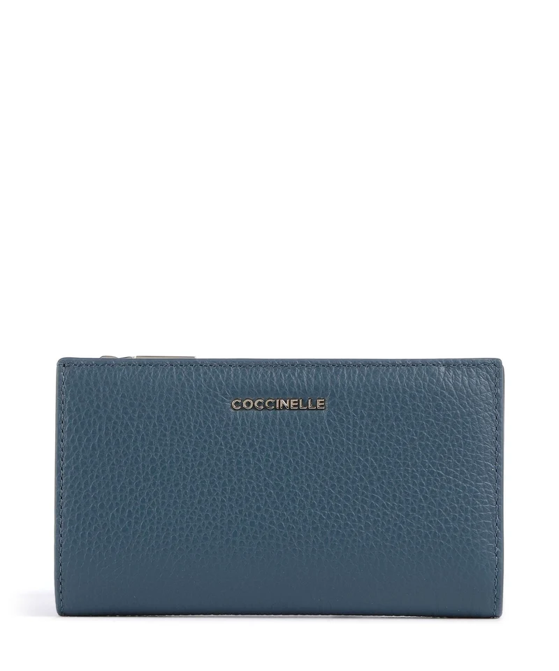 Coccinelle Metallic Soft Geldbörse deep blue