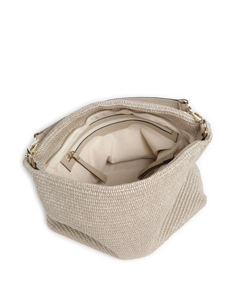 Abro Raffia Kaia Beuteltasche sahara