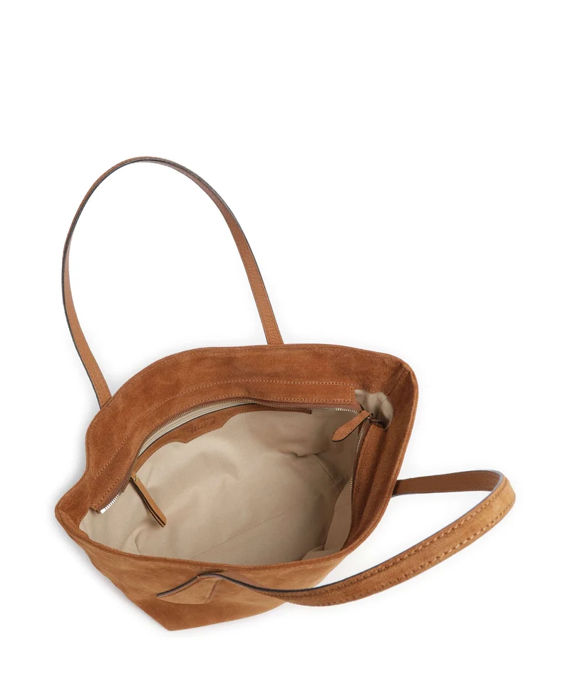 Abro Suede Carina Shopper cuoio