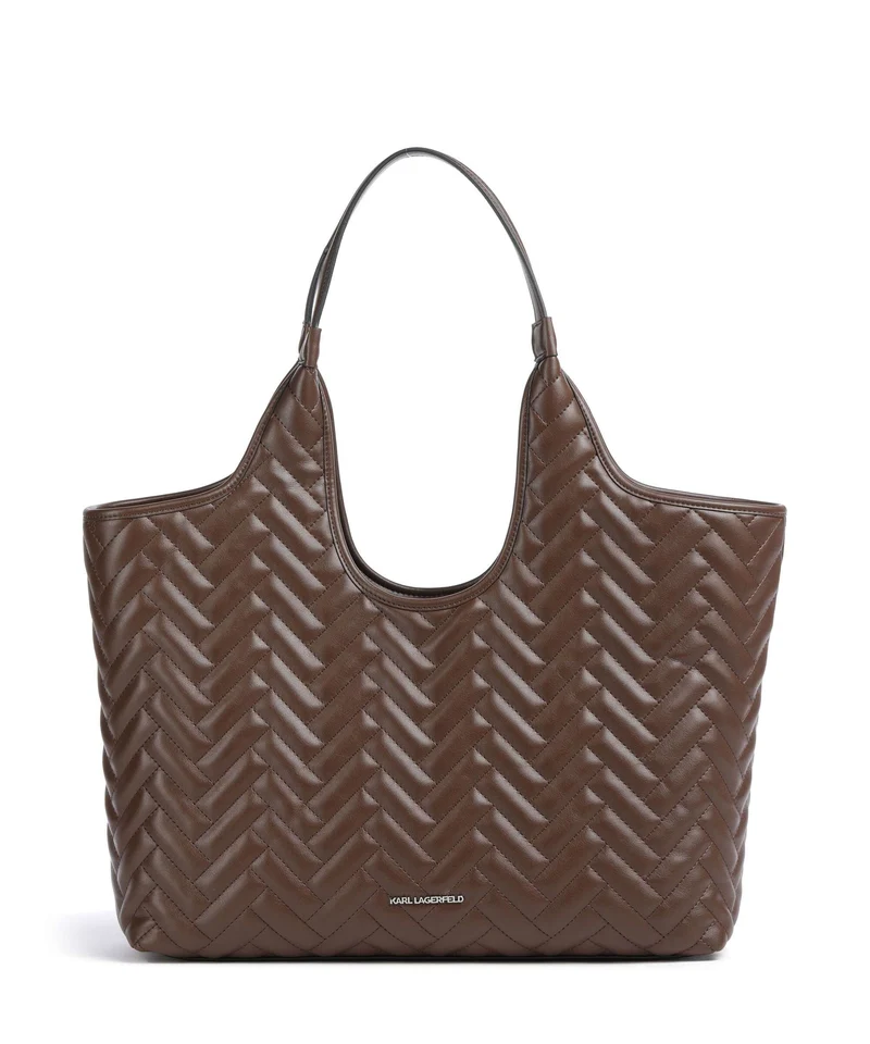 Karl Lagerfeld K/Brick Medium Shopper dark friar brown