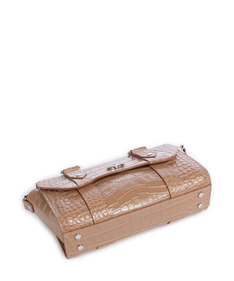 Vivienne Westwood Kimmy Embossed Croc Umhängetasche dusty pink