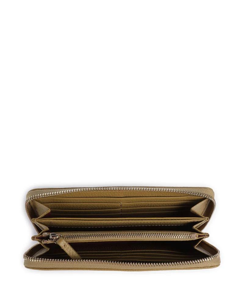 Coccinelle Metallic Soft Geldbörse seagrass