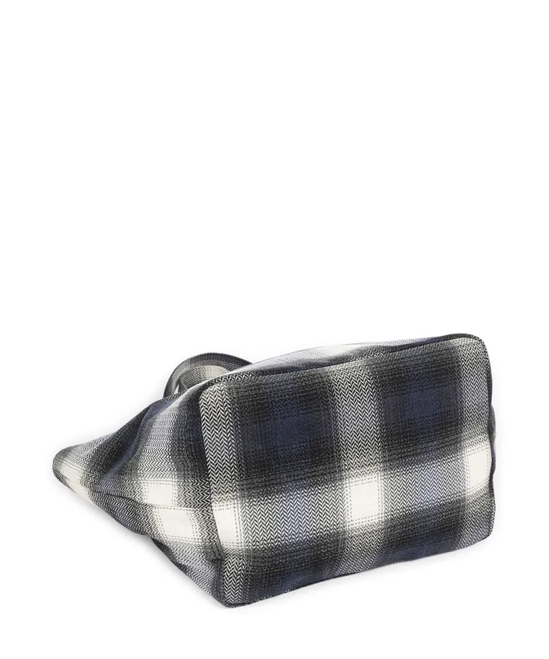 Les Visionnaires Alba Check Essential Shopper check navy
