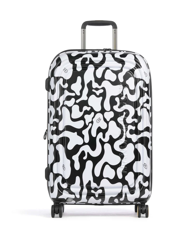 Mandarina Duck Logoduck+ Moire 4-Rollen Trolley moire