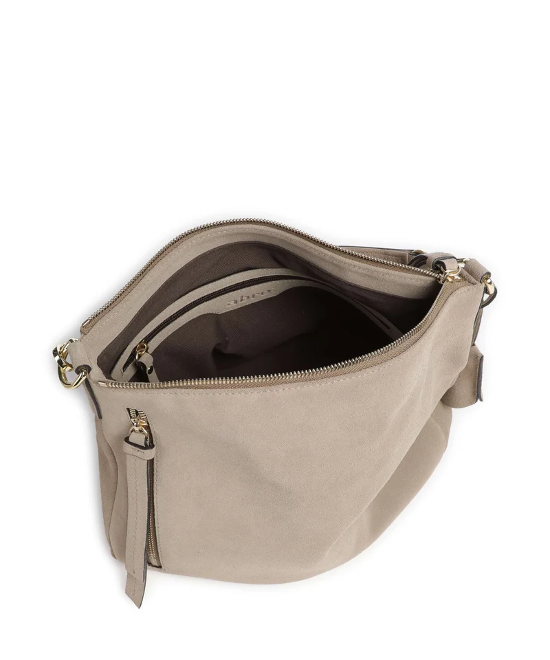 Abro Suede Juna Small Beuteltasche siena