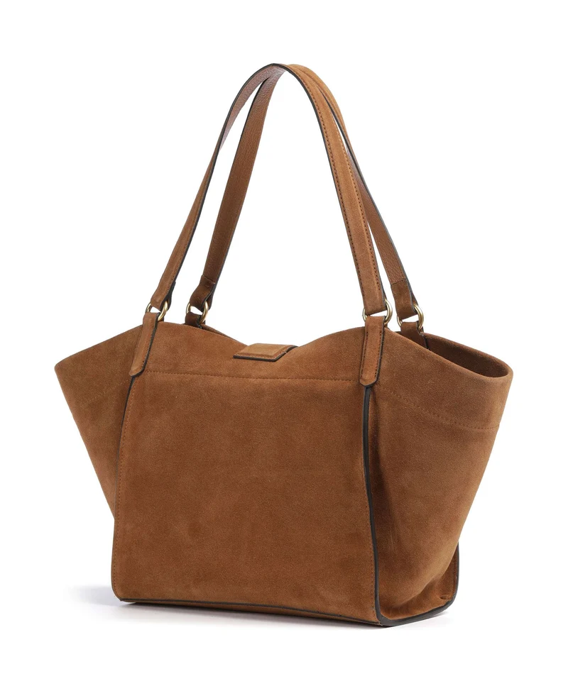 Abro Suede Temi Shopper cuoio