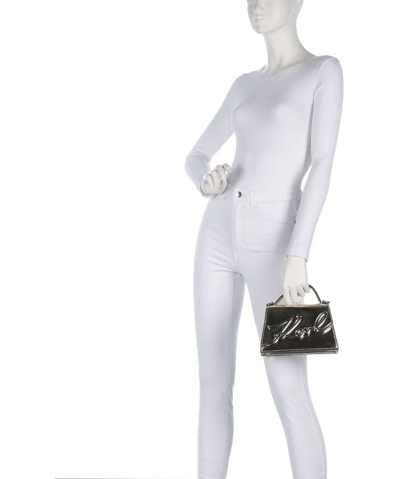 Karl Lagerfeld K/Signature 2.0 Umhängetasche light gold