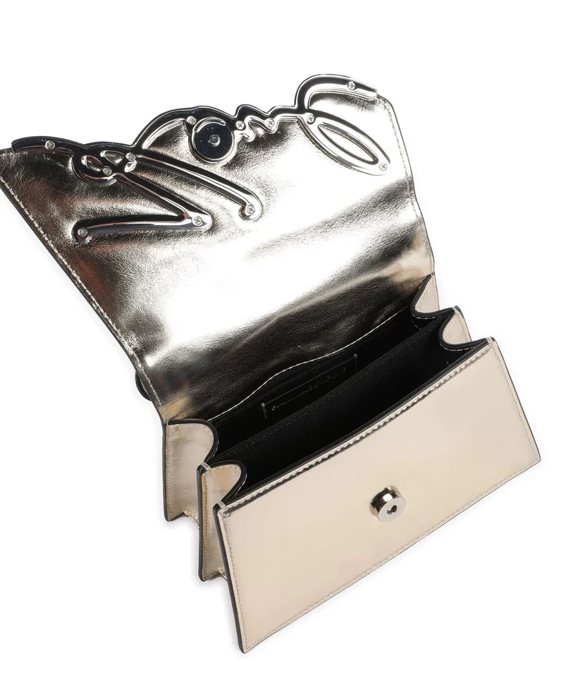 Karl Lagerfeld K/Signature 2.0 Umhängetasche light gold