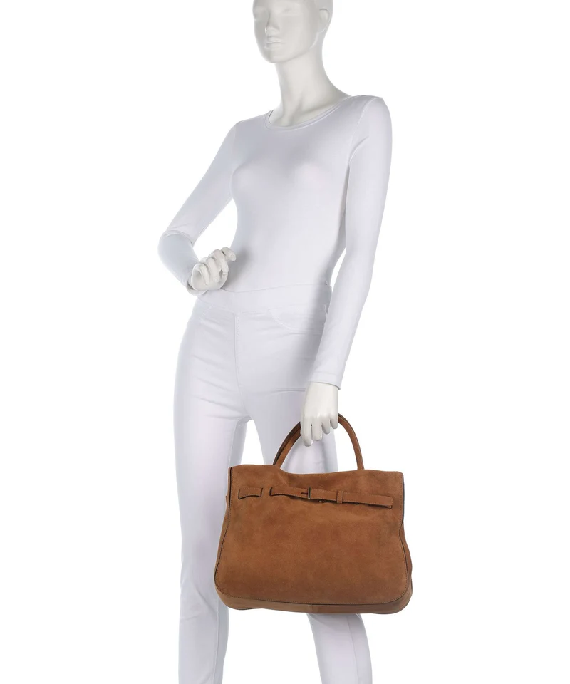 Abro Suede Jill Handtasche cuoio