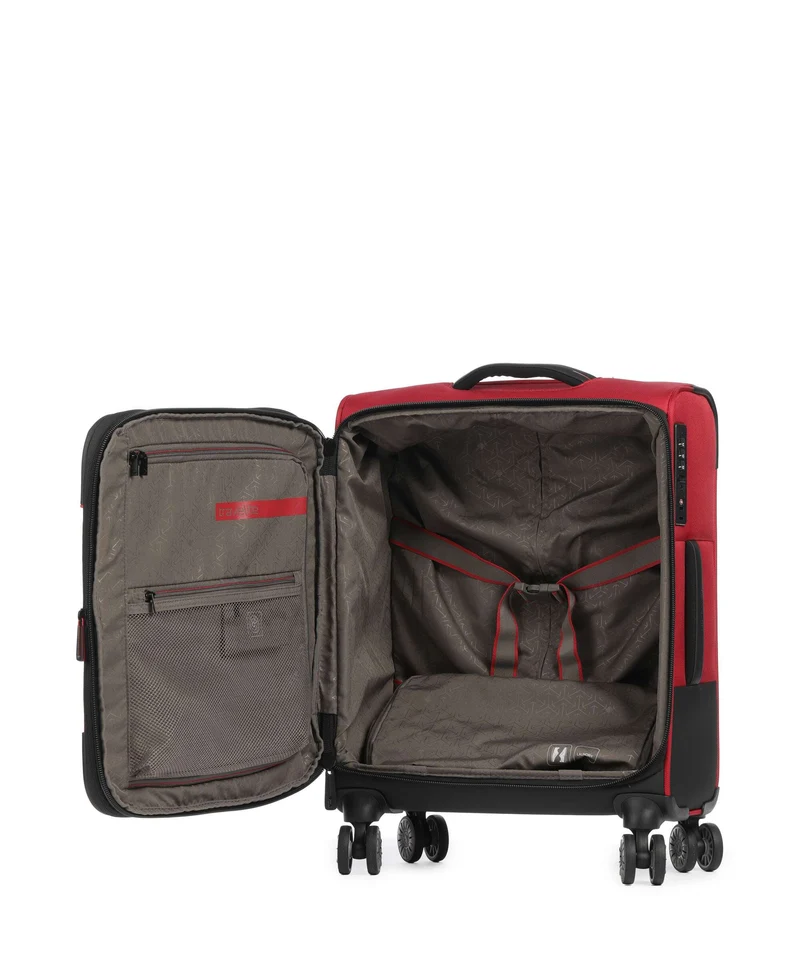 Travelite Crosslite 4-Rollen Trolley red
