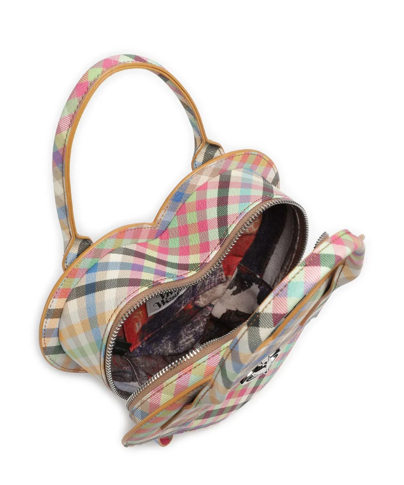 Vivienne Westwood Josephine Heart Buccia D'Arancia Handtasche heather plaid