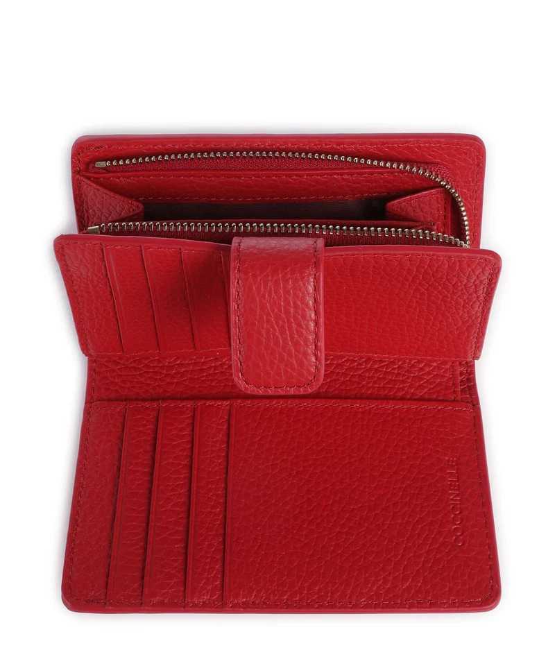Coccinelle Metallic Soft Geldbörse scarlet