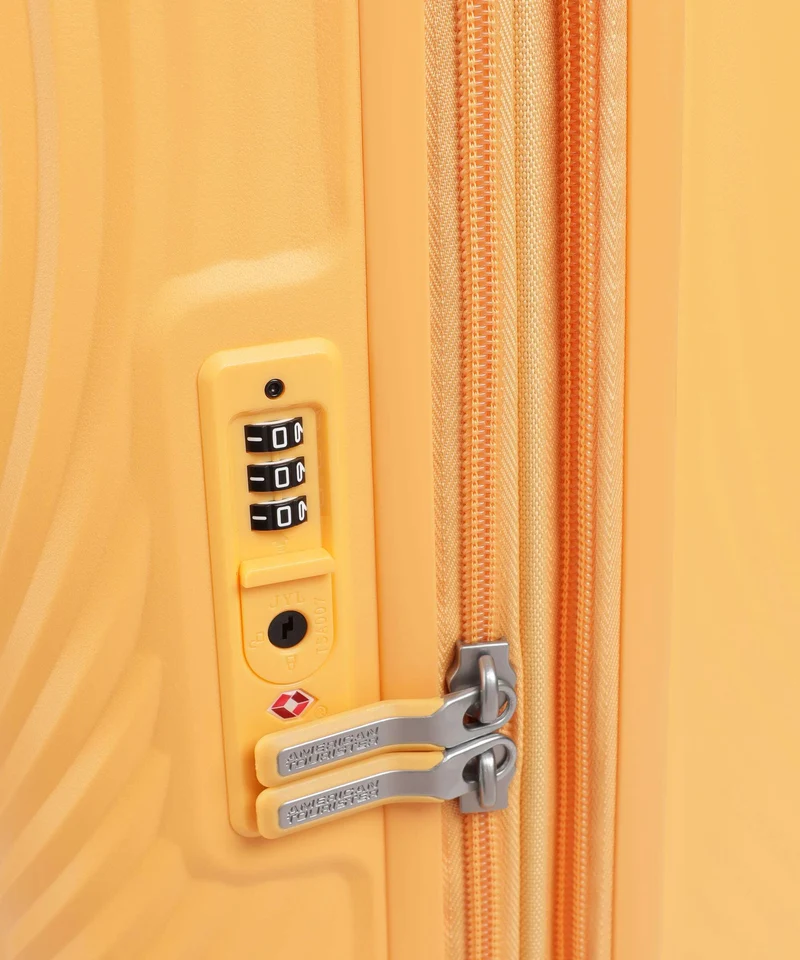 American Tourister Mickey Magic 4-Rollen Trolley mickey peachy orange