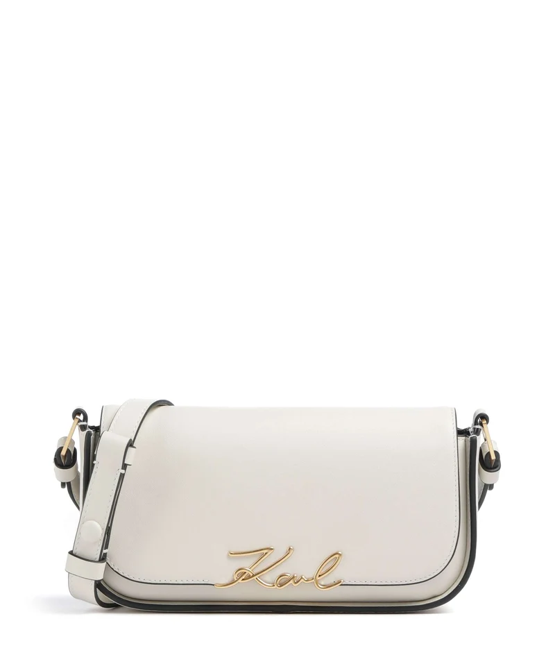 Karl Lagerfeld K/Signature Schultertasche off white