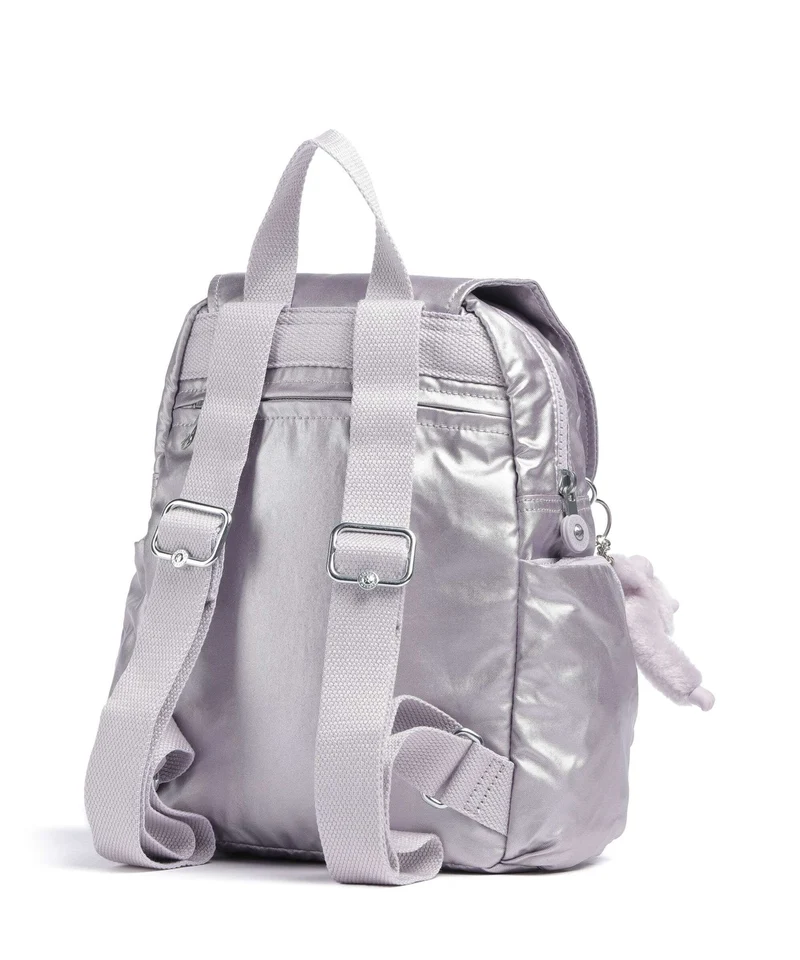 Kipling Basic City Zip Mini Rucksack lilac moon/metallic