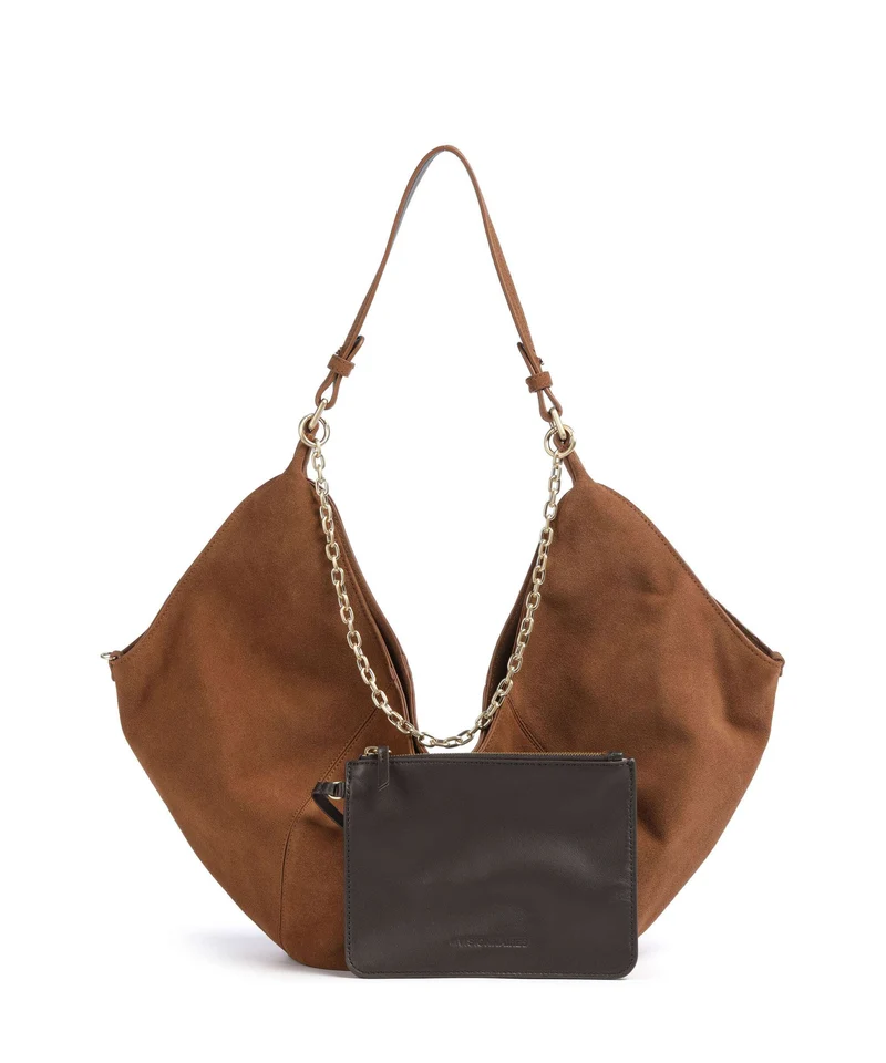 Les Visionnaires Amelie Cozy Chain Beuteltasche cognac