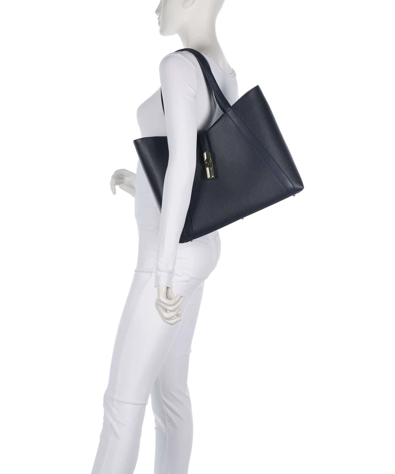 Furla Goccia L Shopper ink blue