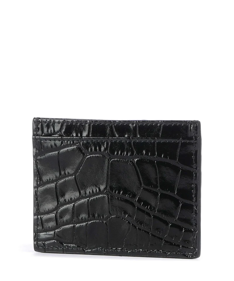 Vivienne Westwood Embossed Croc Kreditkartenetui black