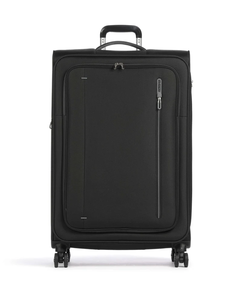 American Tourister Cloudrider L 4-Rollen Trolley jet black