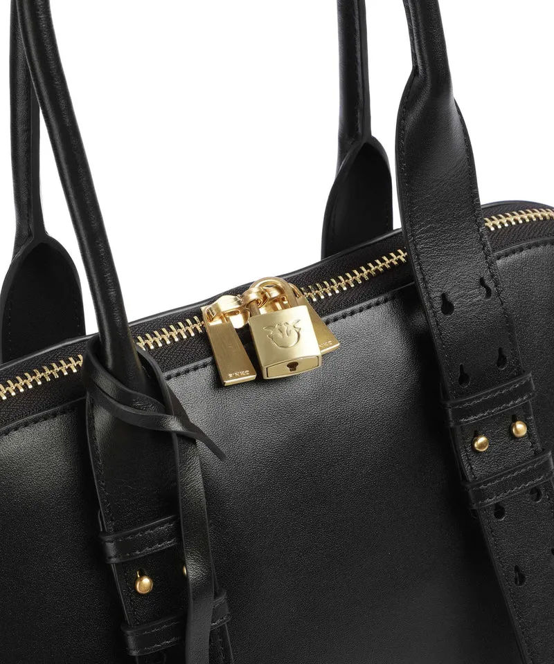 Pinko Handtasche nero limousine/matt gold