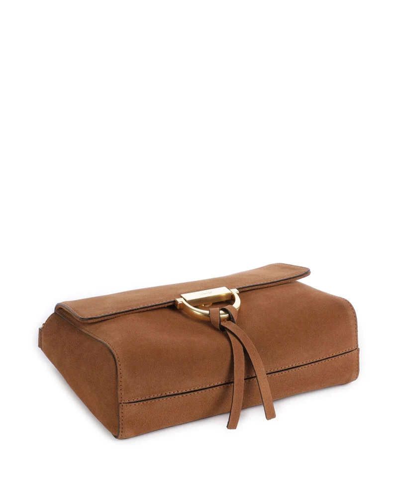 Abro Suede Temi Schultertasche cuoio