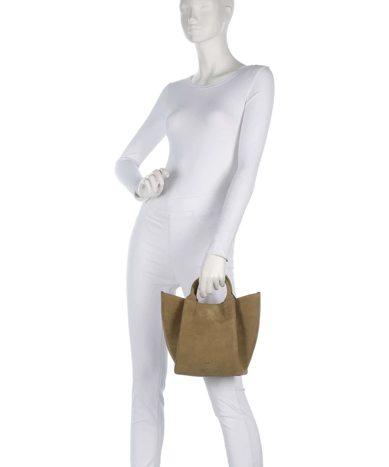 Abro Suede Essential Small Handtasche mud