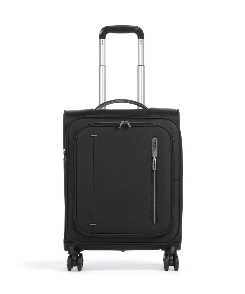American Tourister Cloudrider S 4-Rollen Trolley jet black