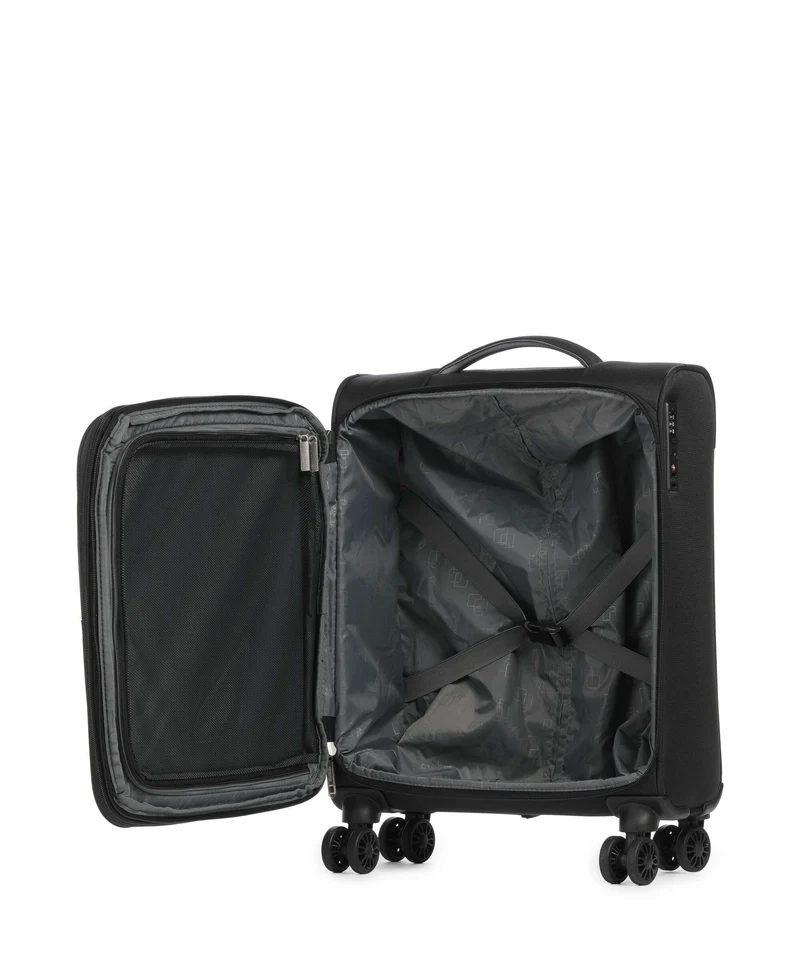 American Tourister Cloudrider S 4-Rollen Trolley jet black
