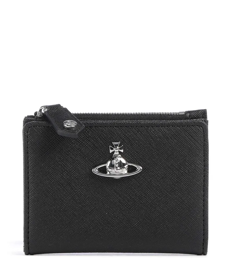 Vivienne Westwood Saffiano Plain Slim Kreditkartenetui black