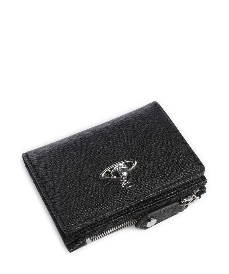 Vivienne Westwood Saffiano Plain Slim Kreditkartenetui black