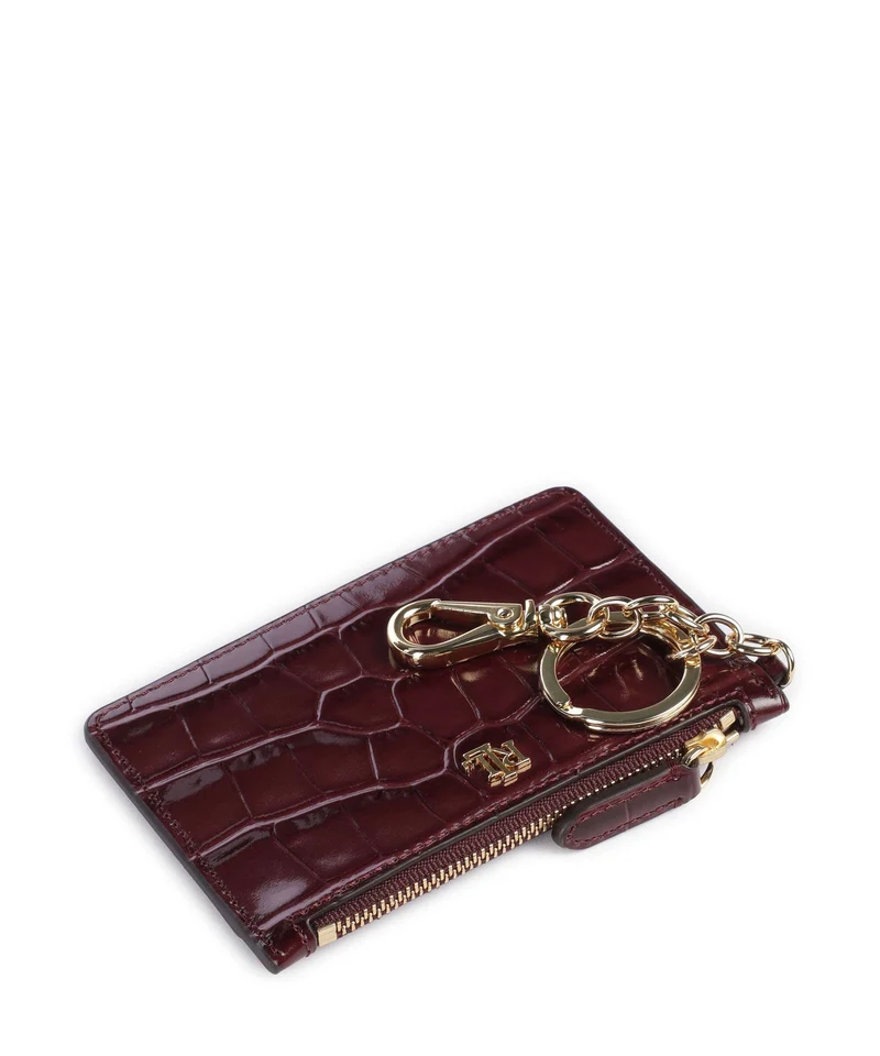 Lauren Ralph Lauren Small Kreditkartenetui dark garnet