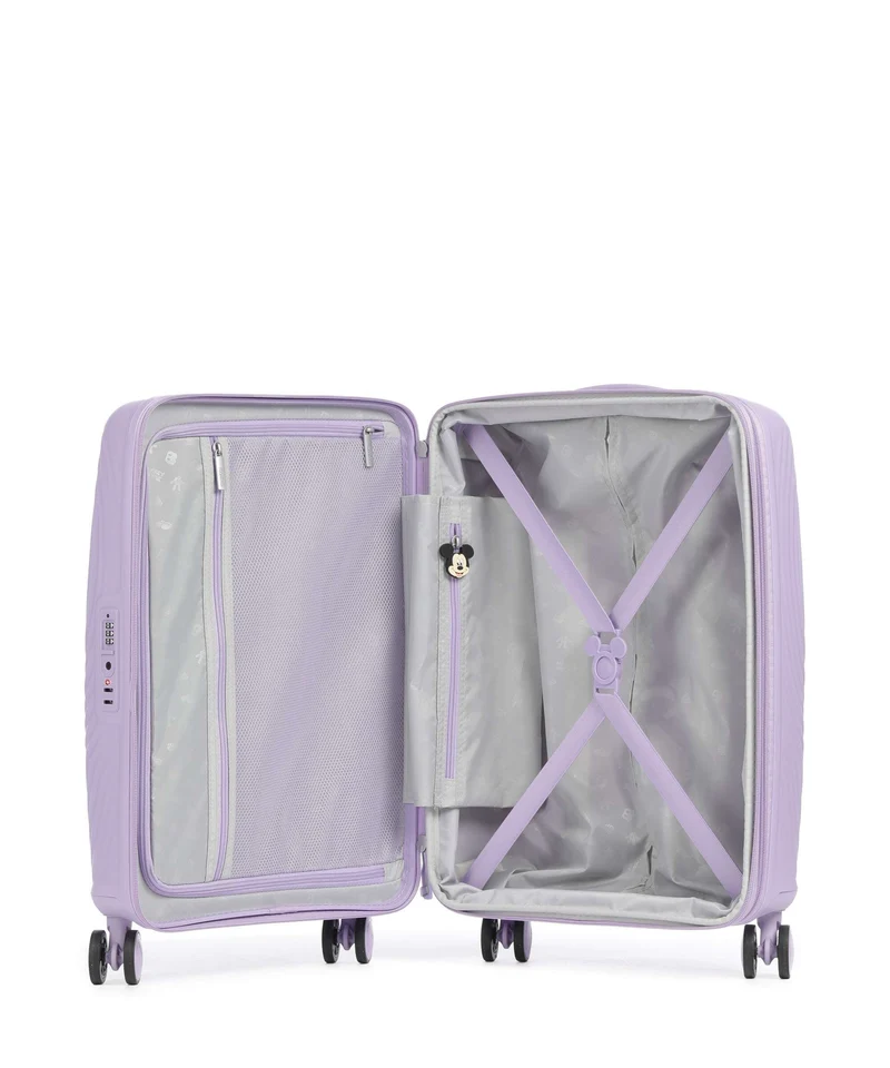 American Tourister Mickey Magic 4-Rollen Trolley mickey soft lilac