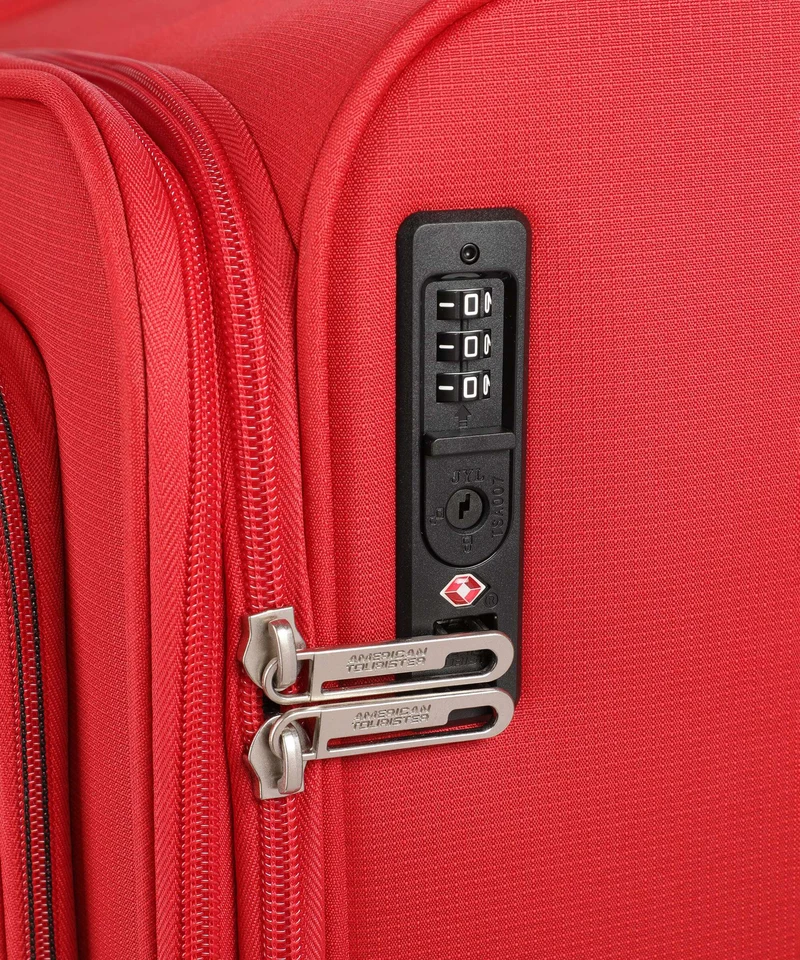 American Tourister Cloudrider L 4-Rollen Trolley astral red