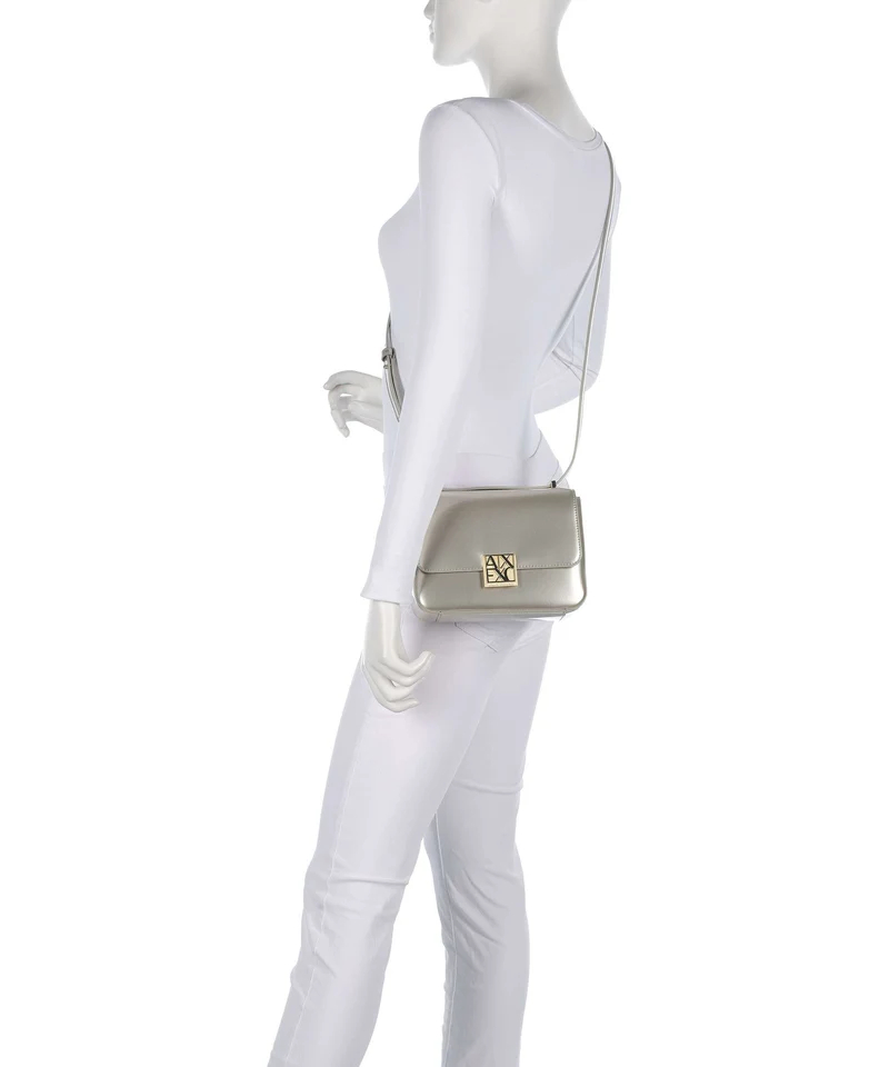 Armani Exchange Amy M Schultertasche beige