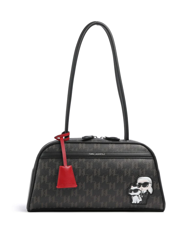 Karl Lagerfeld Ikon Monogram Schultertasche brown/kl mono