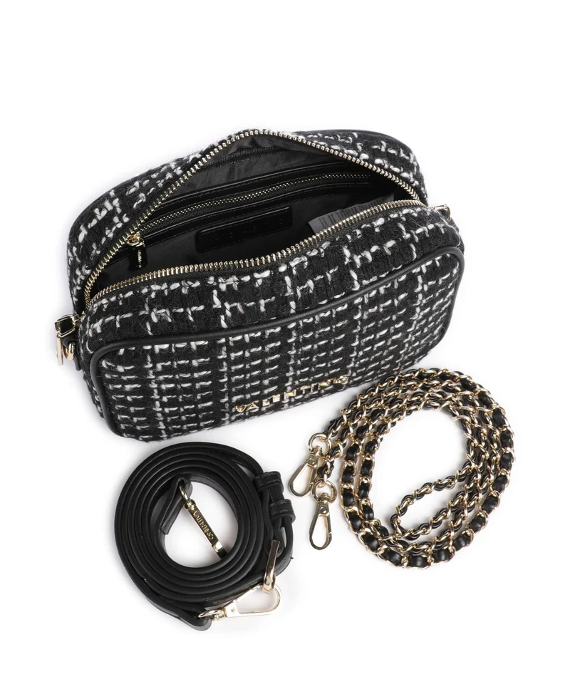 Valentino Bags Tweed Umhängetasche nero/multicolour