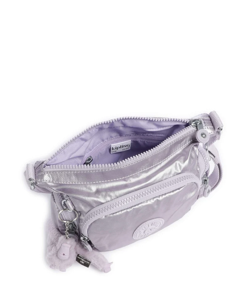 Kipling Basic Gabbie Mini Umhängetasche lilac moon/metallic