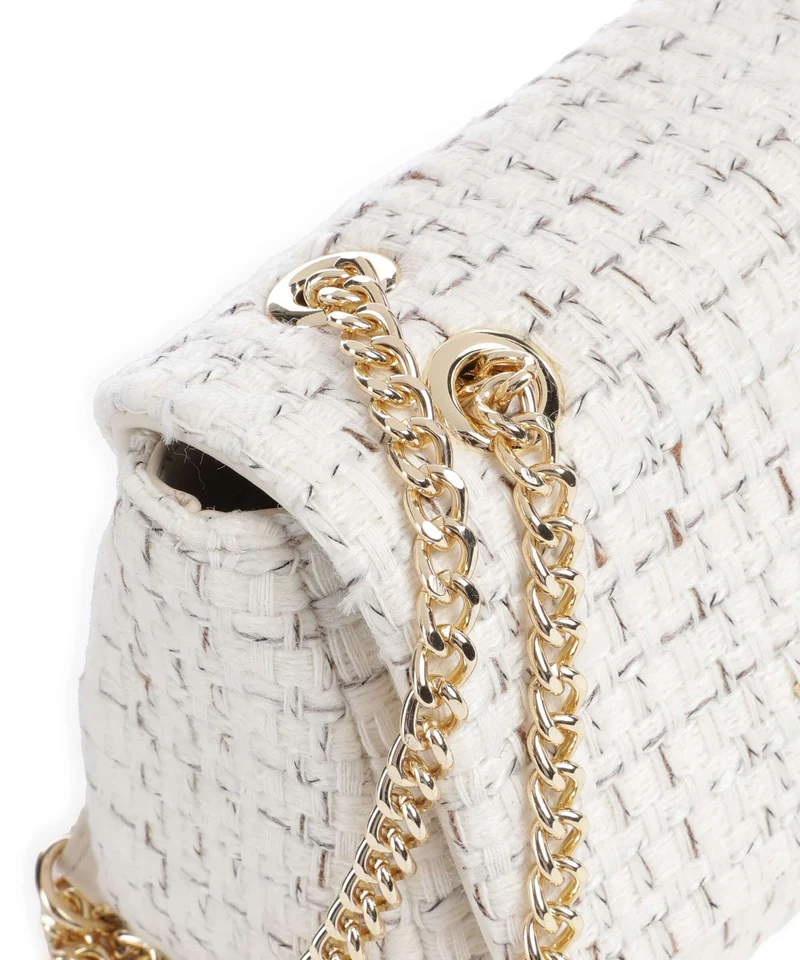 Valentino Bags Tweed Schultertasche off white/multicolour