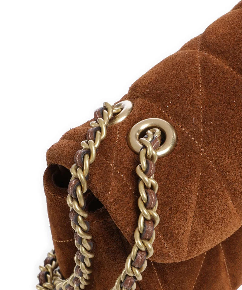 Coach Tabby Quilted Suede 20 Schultertasche warm brown